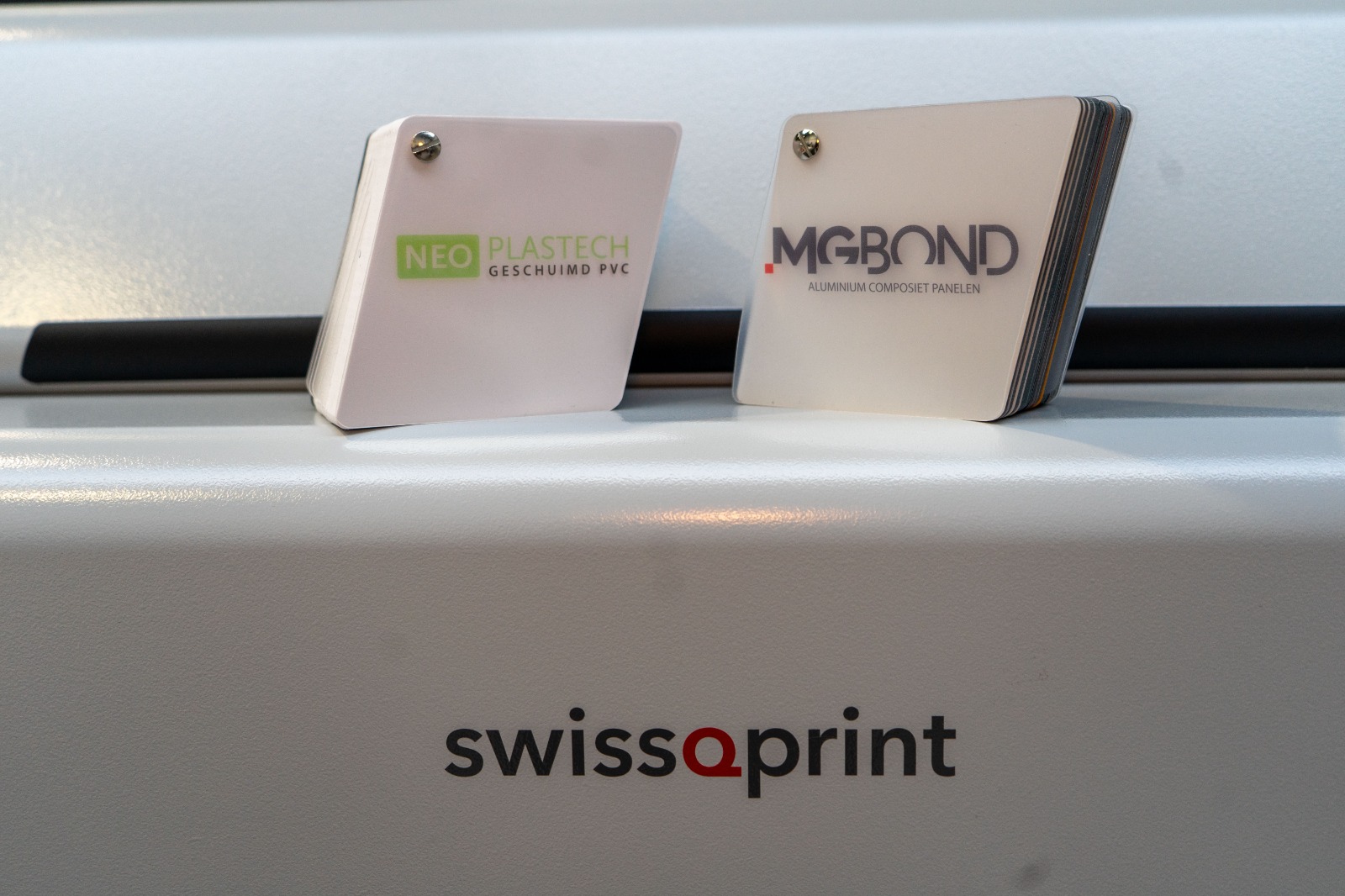 ISCA Plaatmateriaal in het swissQprint democenter.